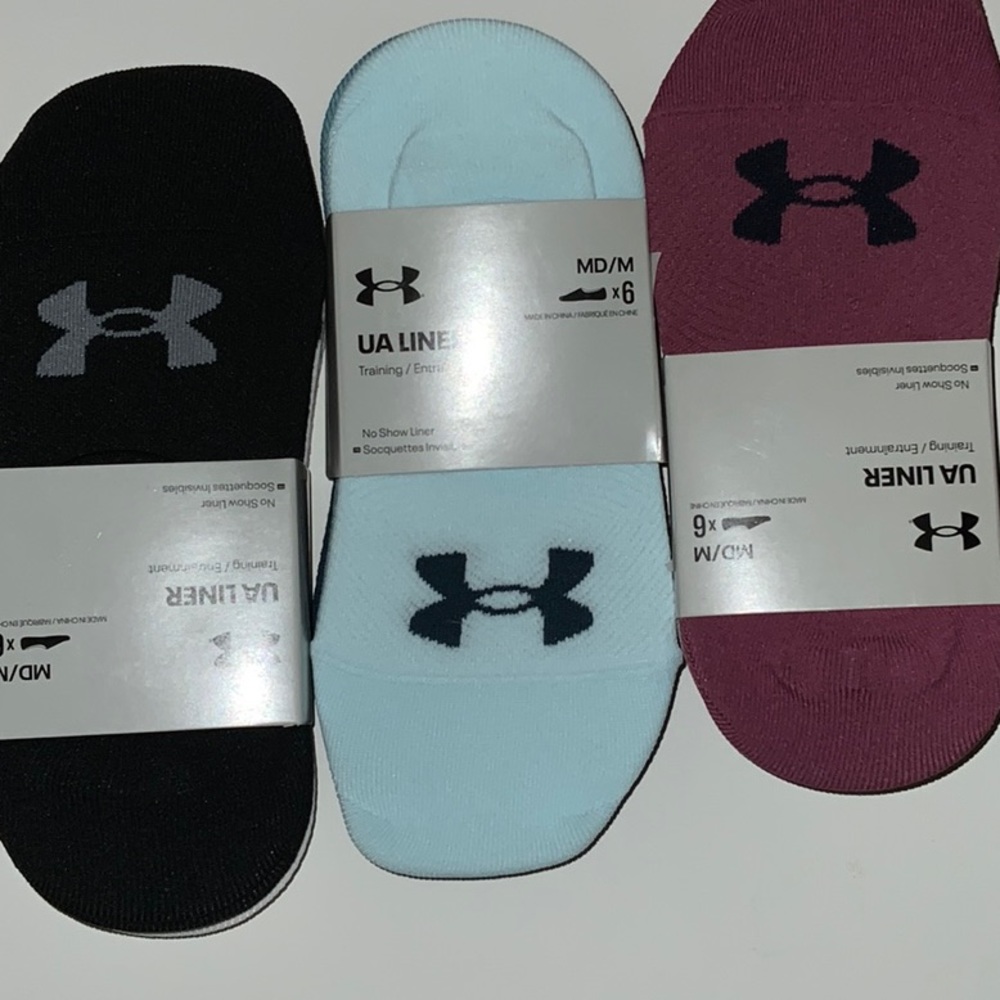 Under Armour women’s six pack, essential, ultra low socks